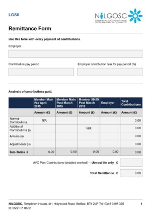 LGS6 – Remittance Form thumbnail