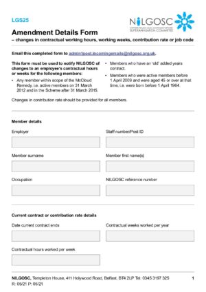 LGS25 – Amendment Details Form thumbnail
