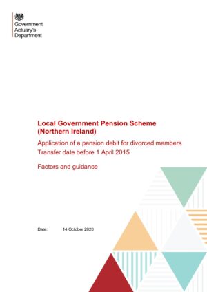 Application of a Pension Debit for divorced members  Transfer date before 1 April 2015 effective from 1 November 2020 thumbnail