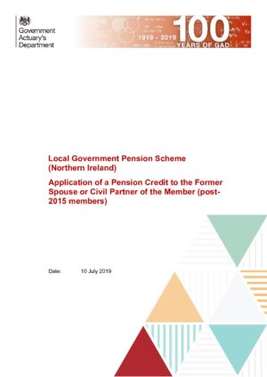 Application of a Pension Credit to the Former Spouse or Civil Partner of a post-2015 leaver thumbnail