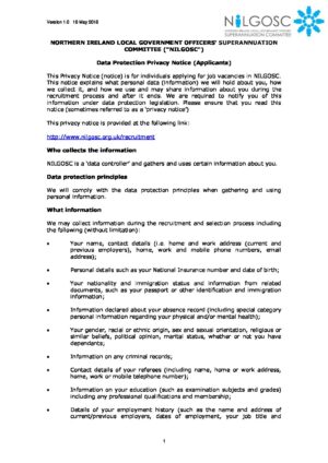 Applicant Privacy Notice thumbnail