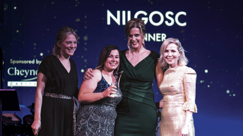 Image: NILGOSC Employees holding award