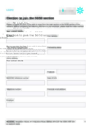 LGS12 – Election to join the 50-50 Section thumbnail
