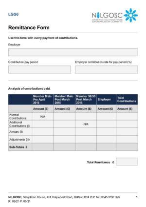 LGS6 – Remittance Form thumbnail