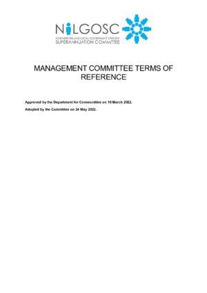 Management Committee – Terms of Reference thumbnail