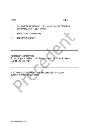 Standard Admission Employer Agreement thumbnail