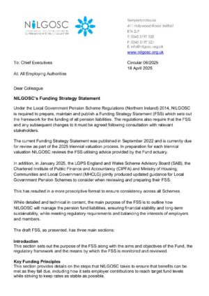 Circular 06/2025 Draft Funding Strategy Statement 2025 thumbnail