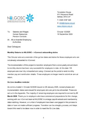 Circular 12/2025 – i-Connect onboarding duties thumbnail