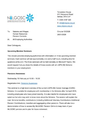 Circular 03/2026 Upcoming Member Seminars thumbnail