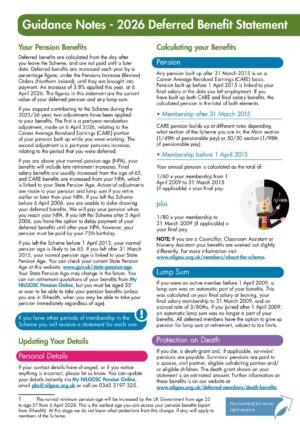 Deferred Benefit Statement Guidance Notes 2026 thumbnail