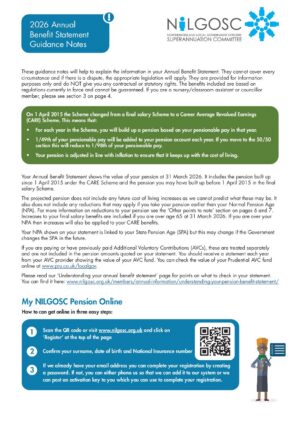 Document thumbnail: Active Benefit Statement Guidance Notes 2026