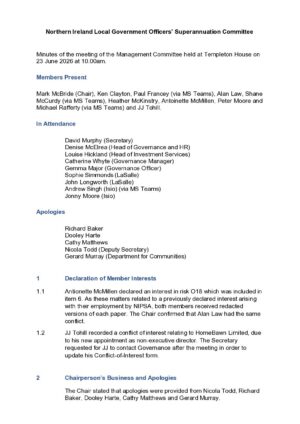 Committee Minutes – 23 June 2026 thumbnail