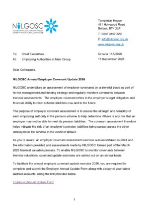 Circular 11A/2026 – Annual Employer Covenant Update 2026: Main Employer Group thumbnail