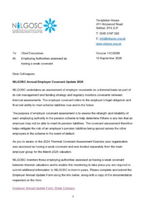 Circular 11C/2026 – Annual Employer Covenant Update 2026: Weak Covenant Employer Group thumbnail
